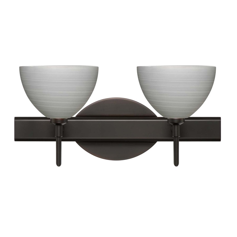 Besa 2SW-4679TN-BR Brella Two Light Wall Sconce Bronze