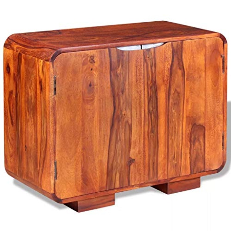 FAMIROSA Credenza in Legno Massello di Sheesham 75x35x60 cm