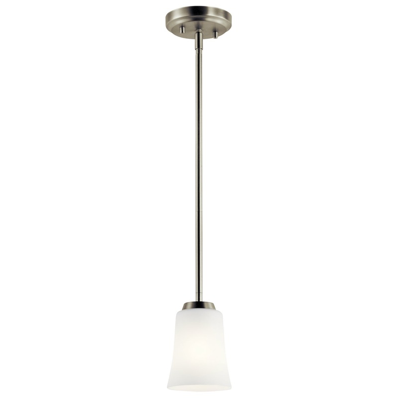 Kichler 44053NI One Light Mini Pendant, Brushed Nickel