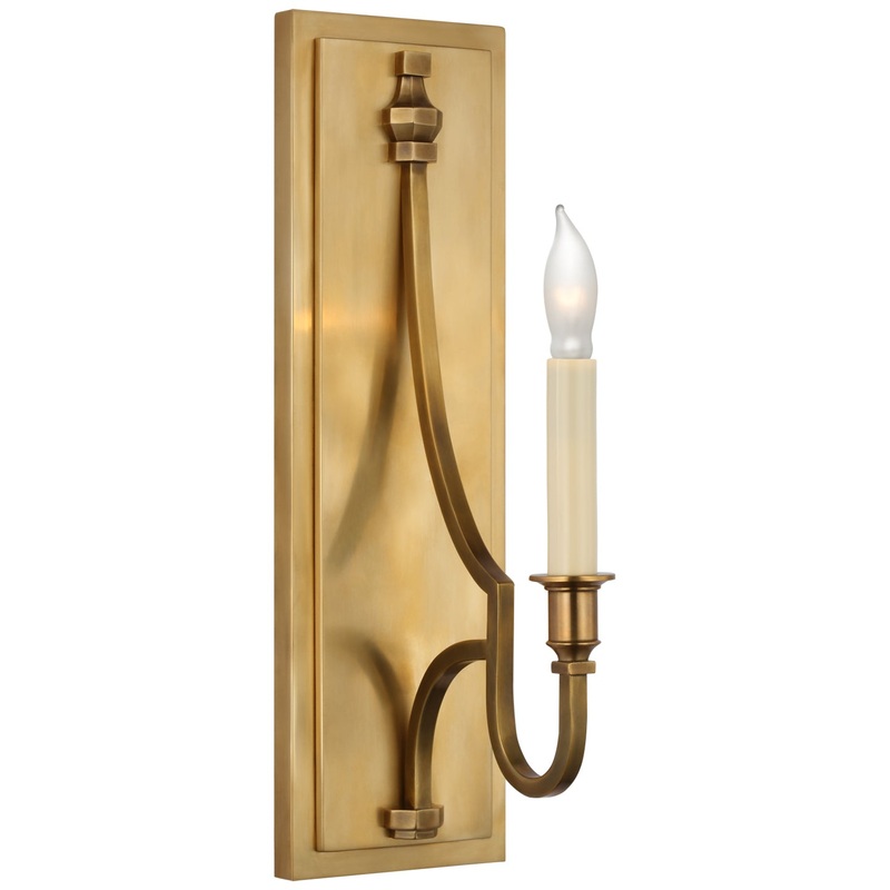 LED Wall Sconce from the Mykonos Collection in Antique-Burnished Brass Finish by Visual Comfort Signature