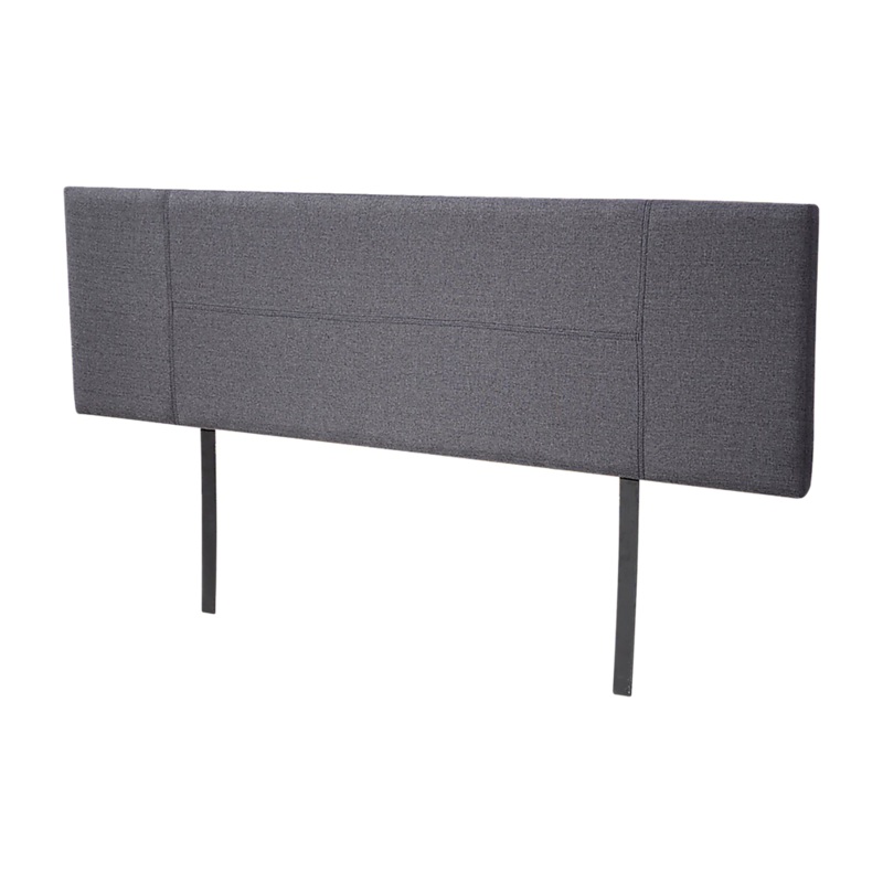Linen Fabric King Bed Headboard Bedhead – Grey