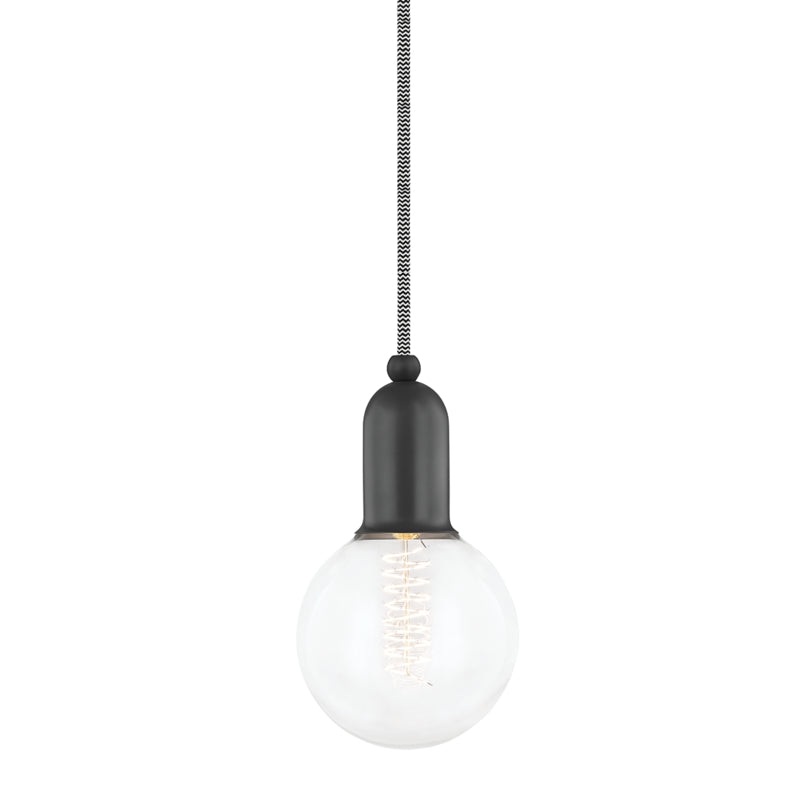 One Light Pendant from the Bryce Collection in Old Bronze Finish by Mitzi