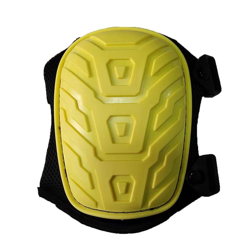 1 Pair Yellow Professional Hard Shell Knee Pads – Heavy Duty Protection for Work, Construction, Gardening & Outdoor Sports
