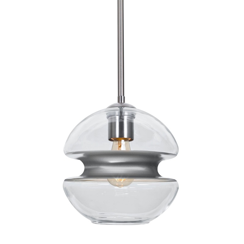 Besa 1TT-HULA8SL-EDIL-SN Hula 8 One Light Pendant Satin Nickel
