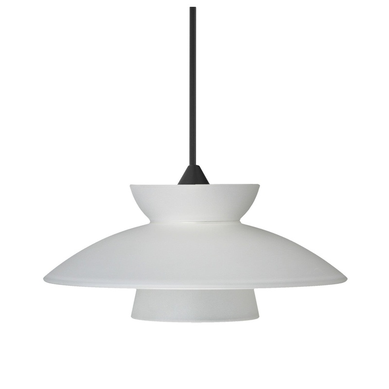 Besa 1XC-271825-LED-BK Besa Trilo 7 Pendant LED Pendant Black