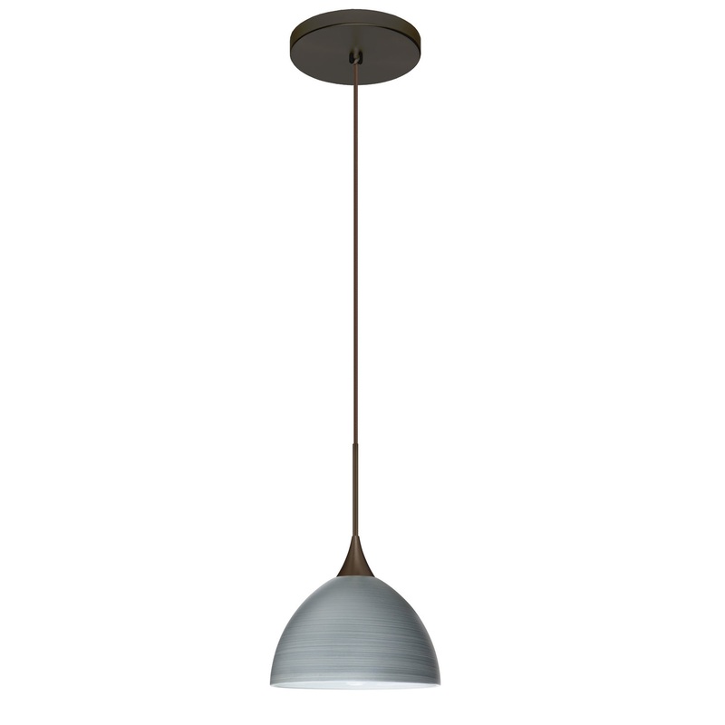 Besa 1XT-4679TN-LED-BR Brella One Light Pendant Bronze