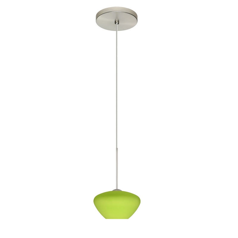 Besa 1XT-541035-LED-SN Peri One Light Pendant Satin Nickel