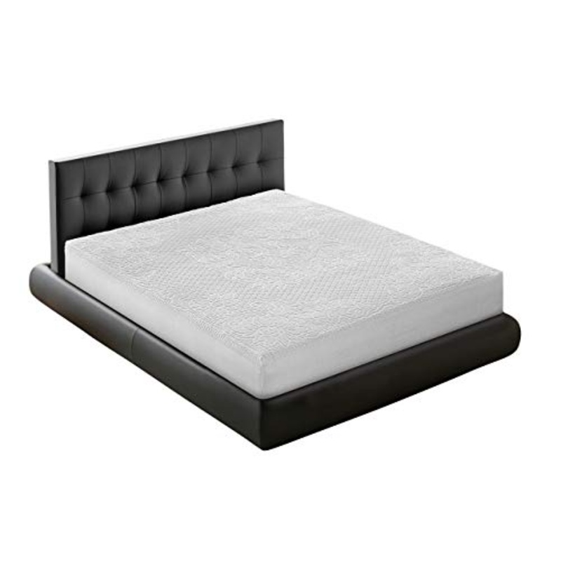 BiancheriaWeb Traversa Coprimaterasso per Letto in Spugna 100% Cotone Jacquard Made in Italy Angoli Elasticizzati Matrimoniale Bianco