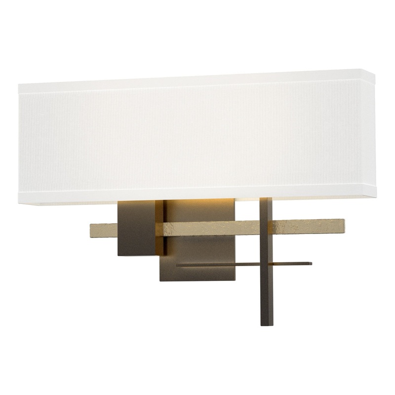 Cosmo Sconce Oil Rubbed Bronze Soft Gold Natural Anna Shade (SF)