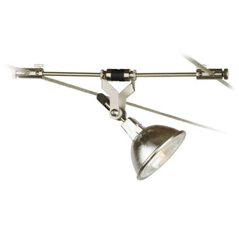Head for Cable Light from the Vail Pivot Collection in Satin Nickel Finish by Stone Lighting