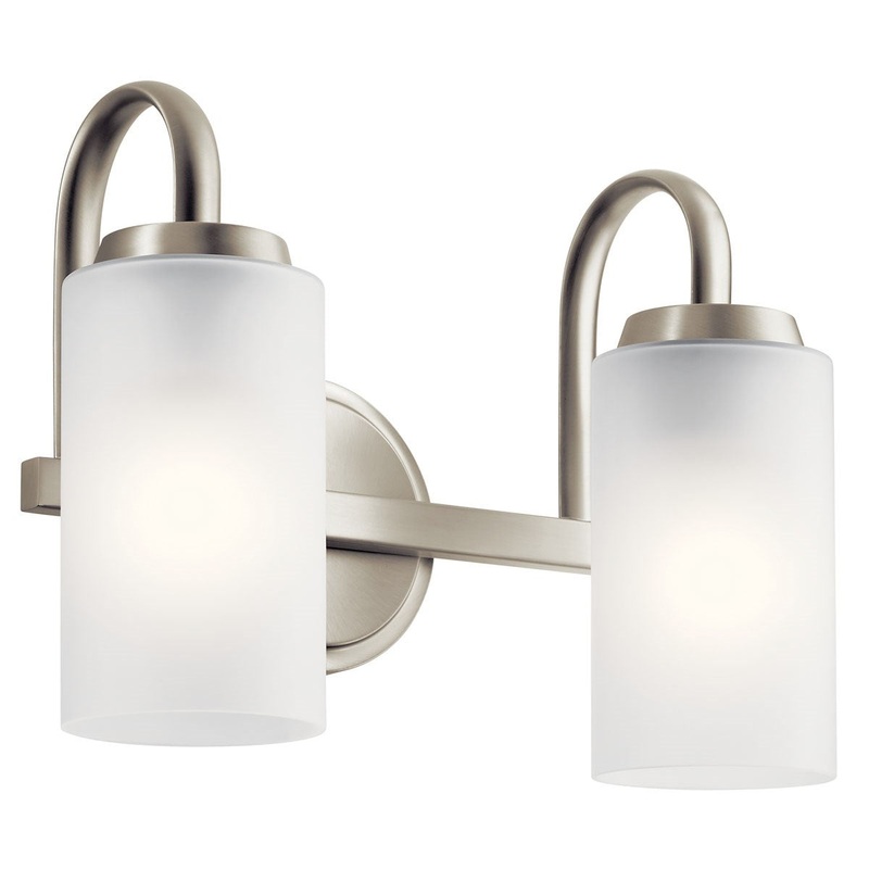 Kichler 55086NI Two Light Bath, Brushed Nickel