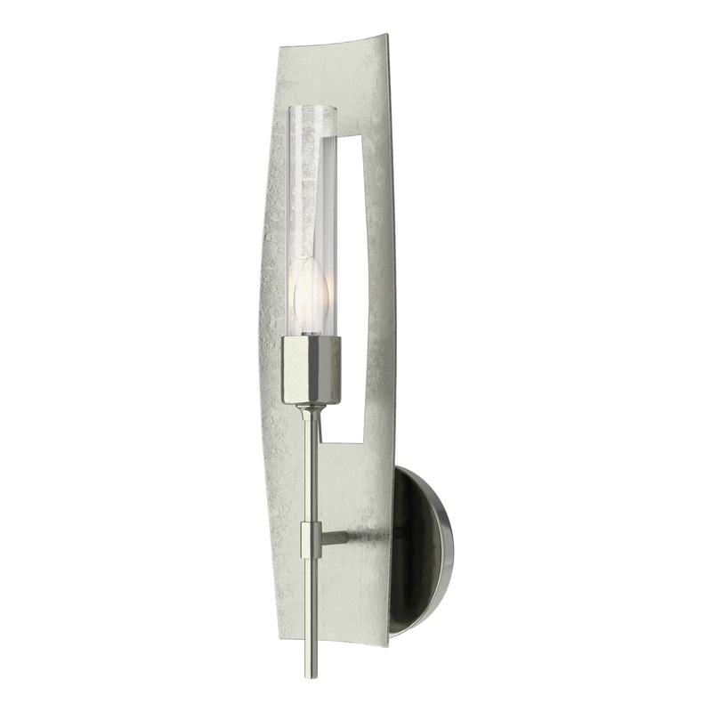 Passage 1-Light Sconce Sterling Clear Glass (ZM)