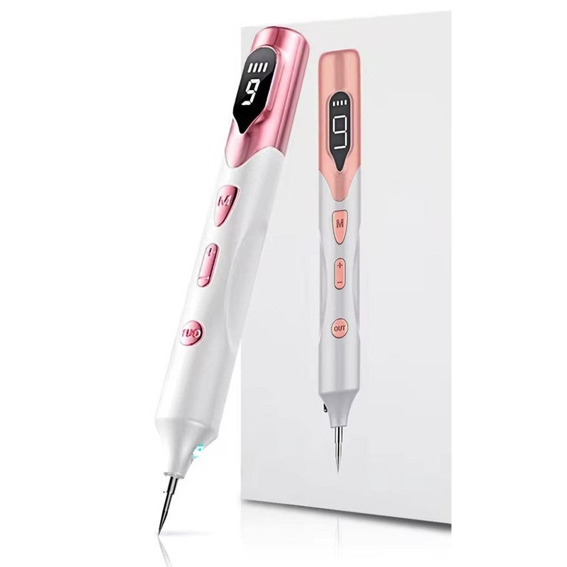 Professional 9-Level Skin Tag & Spot Remover Pen – USB Rechargeable Beauty Device(Pink)