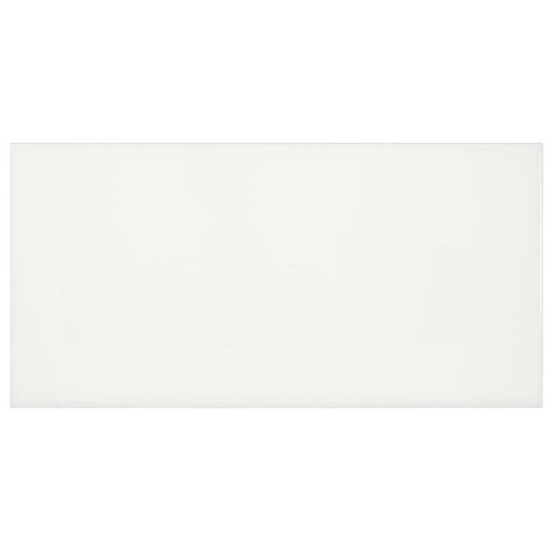 8″ x 16″ Soho Canvas White Glossy Glazed Ceramic Wall Tile 8″ x 16″