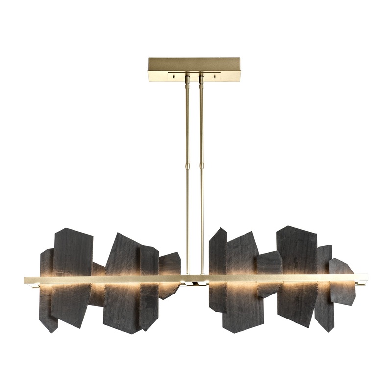 Ardesia Linear LED Pendant Modern Brass