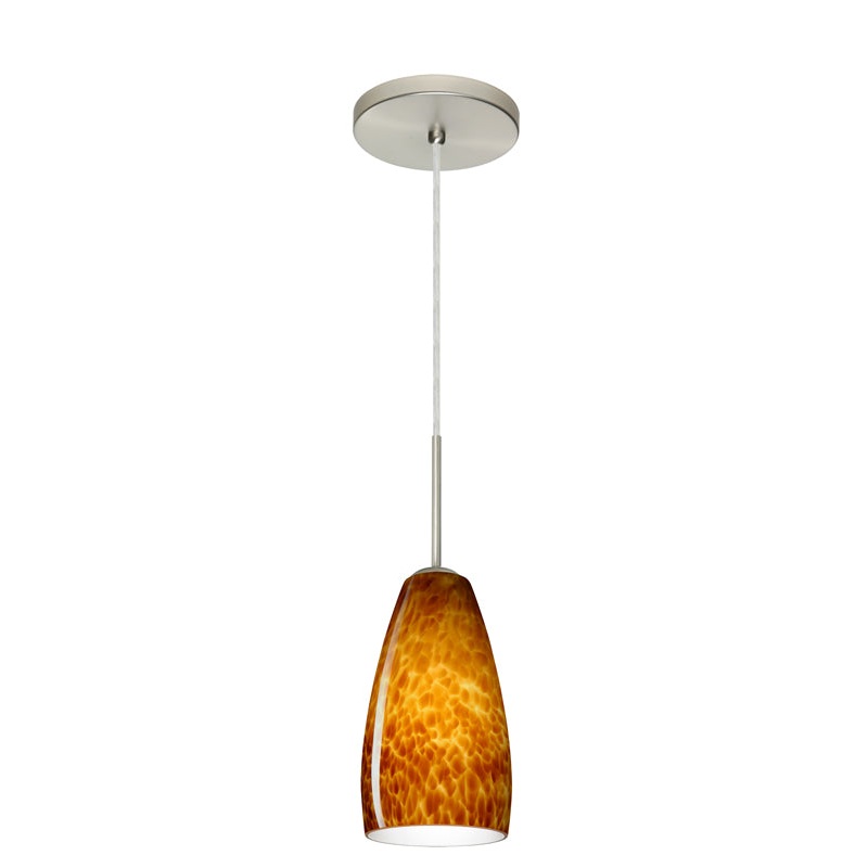 Besa 1BT-150918-SN Chrissy One Light Pendant Satin Nickel