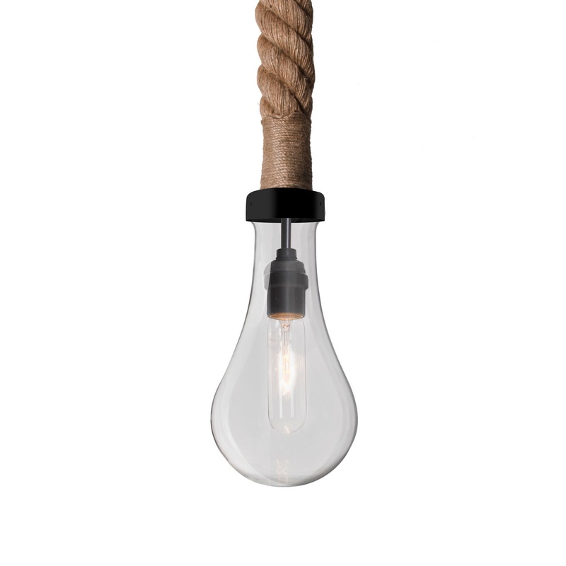Besa 1JT-DASHCL-EDIL-BK Dash Rope LED Pendant Black