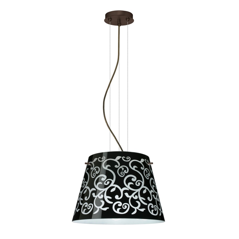 Besa 1KV-4340BD-LED-BR Amelia Three Light Pendant Bronze (Discontinued)