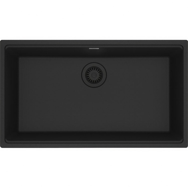 Kitchen Sink Maris 31 x 17.8 Inch 1 Bowl Matte Black Undermount Rectangular Granite