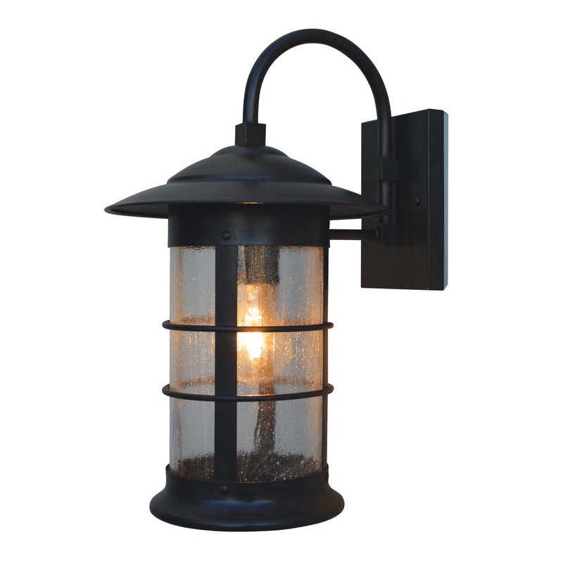 Arroyo NB-14LCS-BZ Newport One Light Wall Mount Bronze