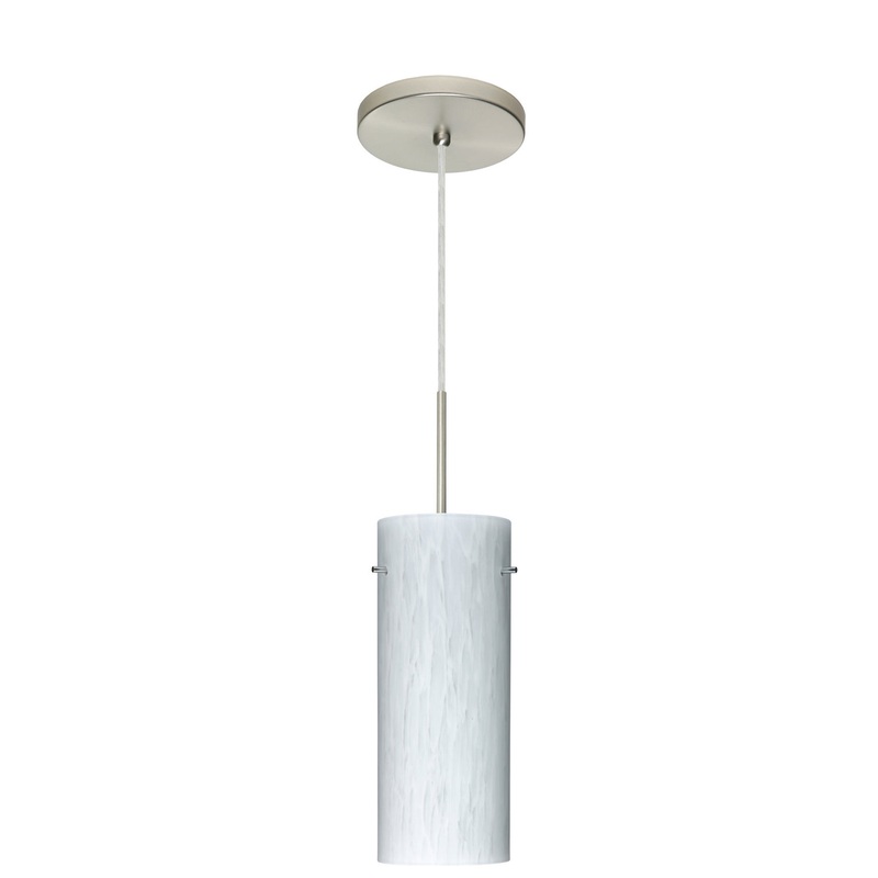 Besa 1JT-412319-LED-SN Stilo One Light Pendant Satin Nickel
