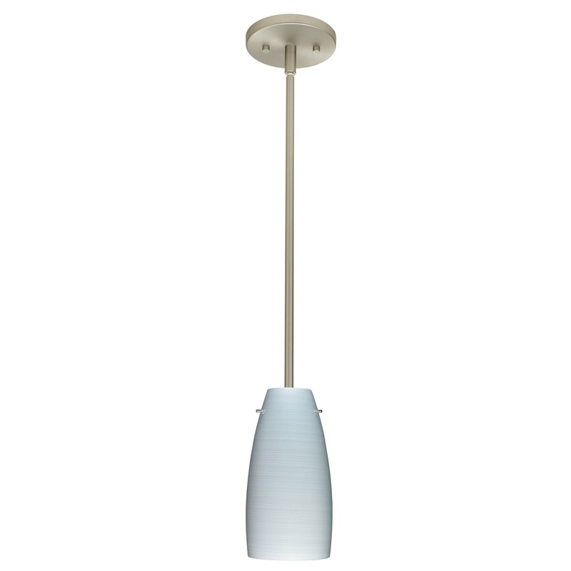 Besa 1TT-1512KR-SN Tao One Light Pendant Satin Nickel