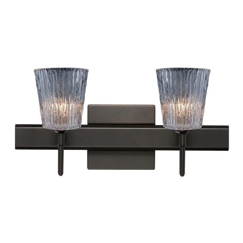 Besa 2SW-512500-BR-SQ Nico Two Light Wall Sconce Bronze