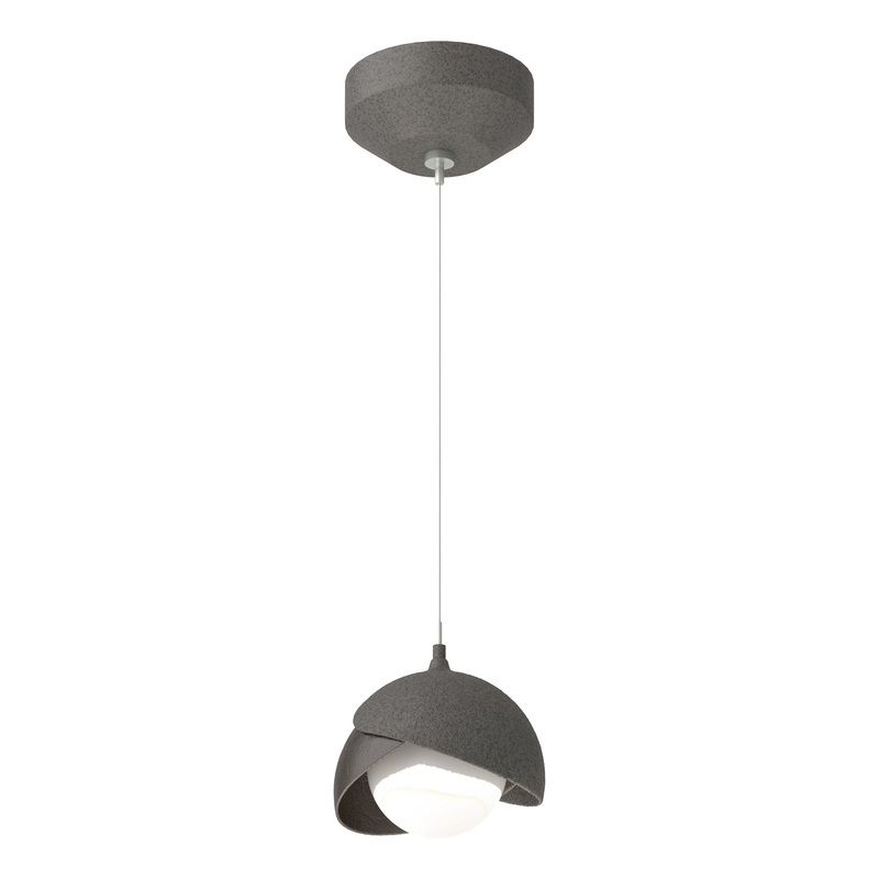 Brooklyn Double Shade Low Voltage Mini Pendant Natural Iron Oil Rubbed Bronze