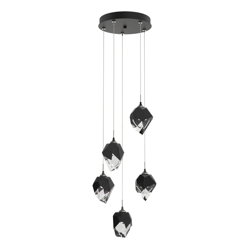 Chrysalis 5-Light Small Crystal Pendant Black Black Crystal (BP)