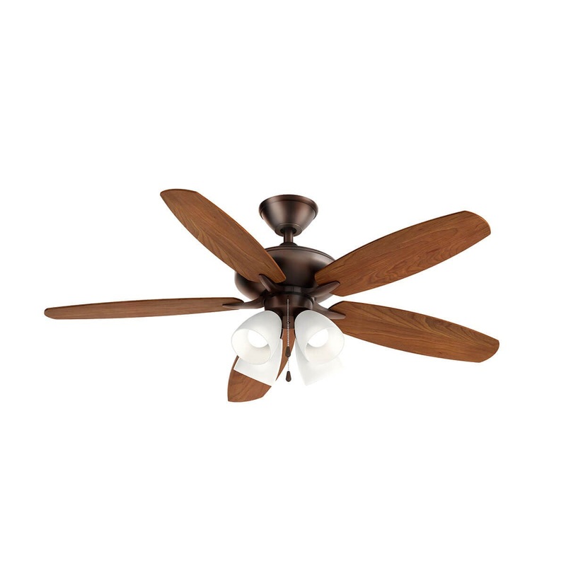 Kichler 330162OBB 52″ Ceiling Fan, Oil Brushed Bronze