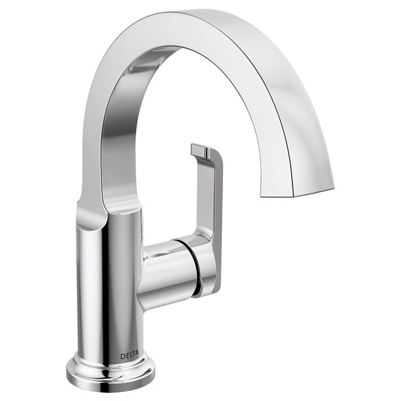 Lavatory Faucet Tetra 4-11/16 Inch Spread 1 Lever ADA WaterSense Lumicoat Chrome 1.2 Gallons per Minute