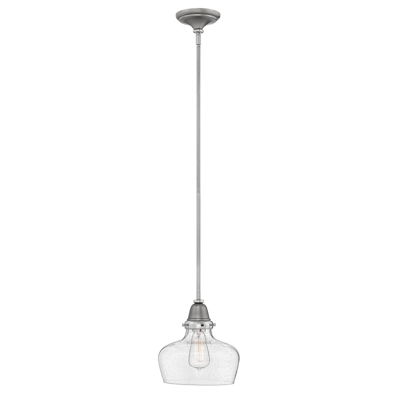 LED Pendant from the Academy Collection in English Nickel Finish by Hinkley