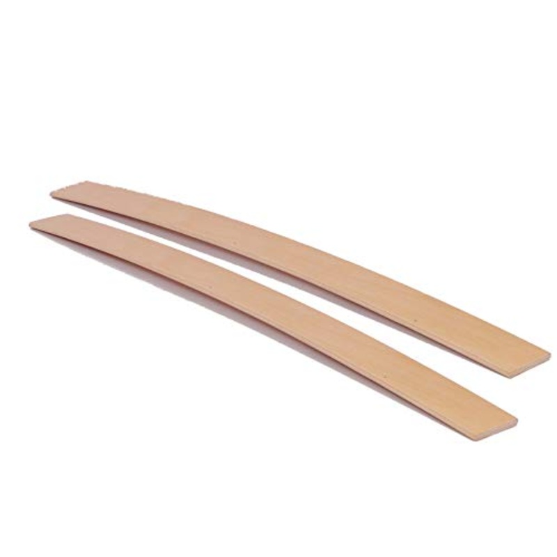 PZ 2 Coppia Listelli Curvati in Legno di Faggio – Ricambio per Doga  6,7 X 89 X 0,8 Cm