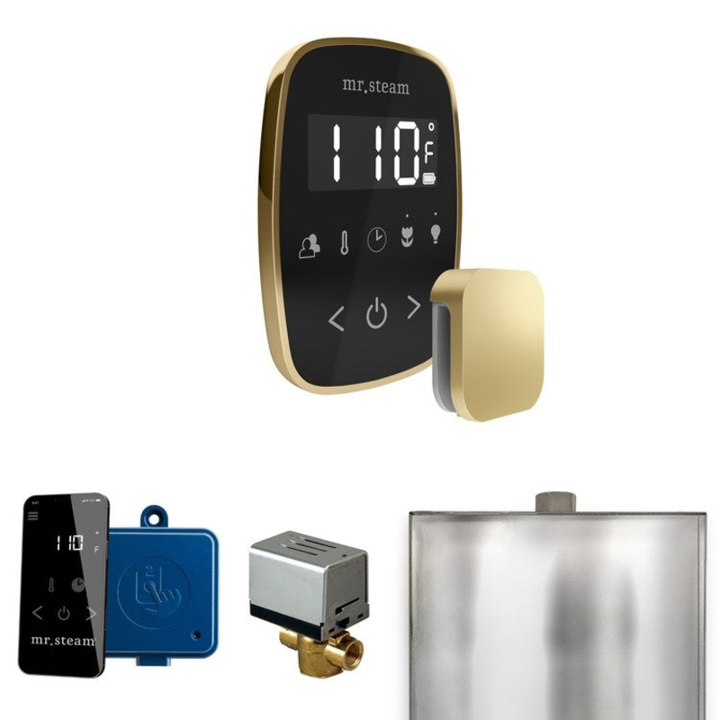 Steam Kit ButlerFlex Black/Satin Brass Control Package for MS90 to MSSUPER3