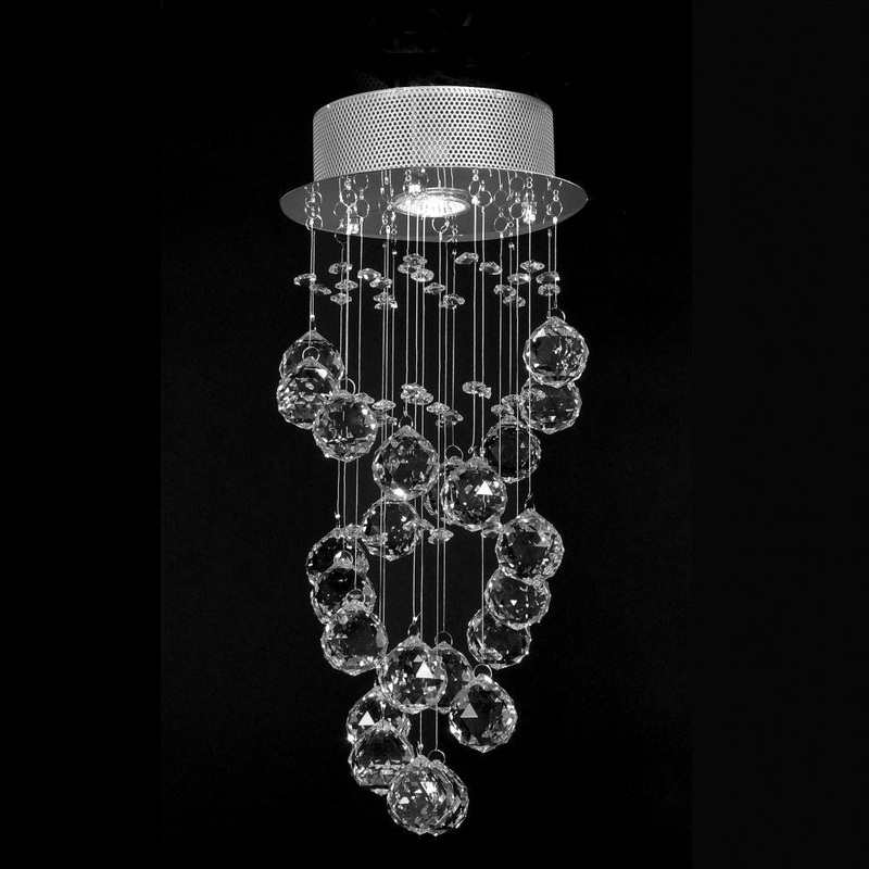 String Lighting 1-Light Close to Ceiling Chrome