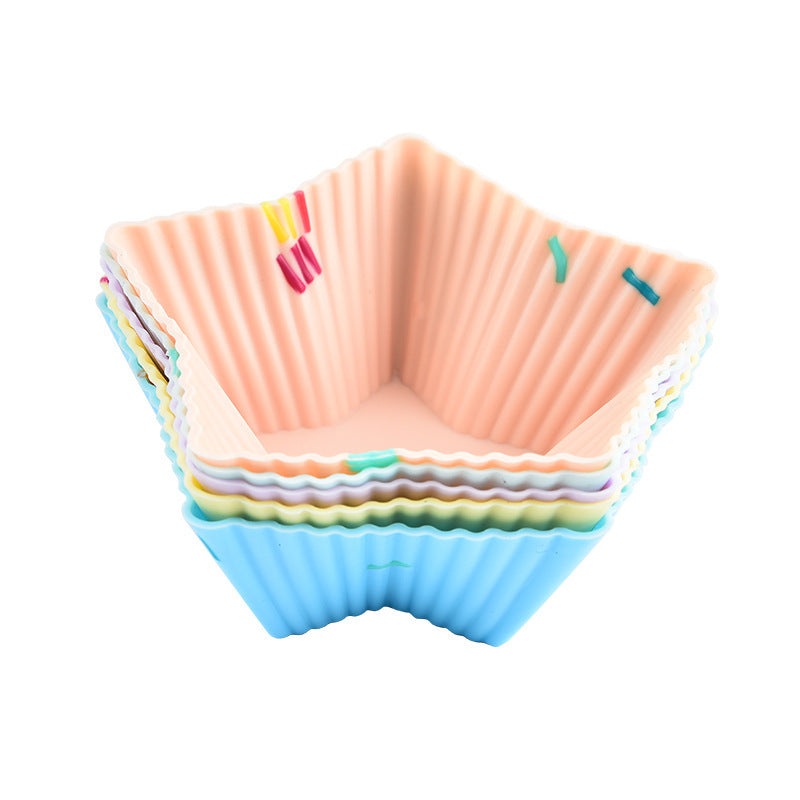 Style 2 Silicone Mini Cake Molds (30 Pack) –  For Cupcakes, Desserts (7.8×7.5×2.8cm)