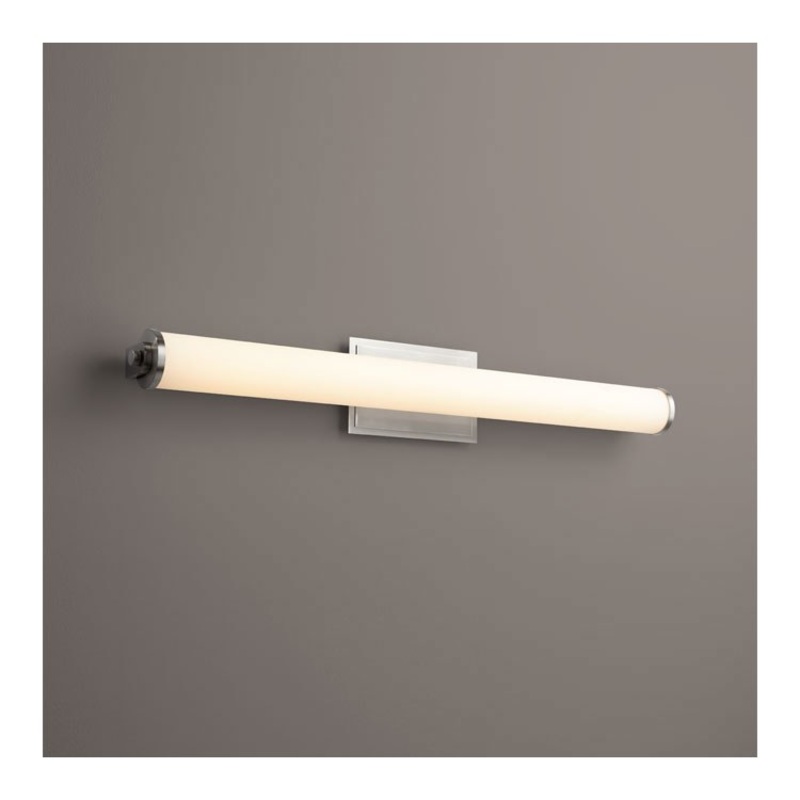 Tempus Two-Light 35″ LED Bathroom Vanity Fixture – Satin Nickel