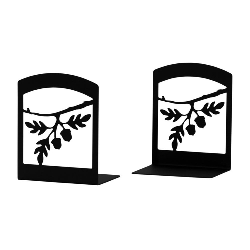 Village Wrought Iron BE-93 Acorn Book Ends (pair)