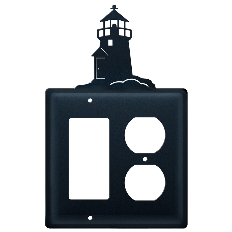 Village Wrought Iron EGO-10 Double Lighthouse Single Switch & GFI CUSTOM Product