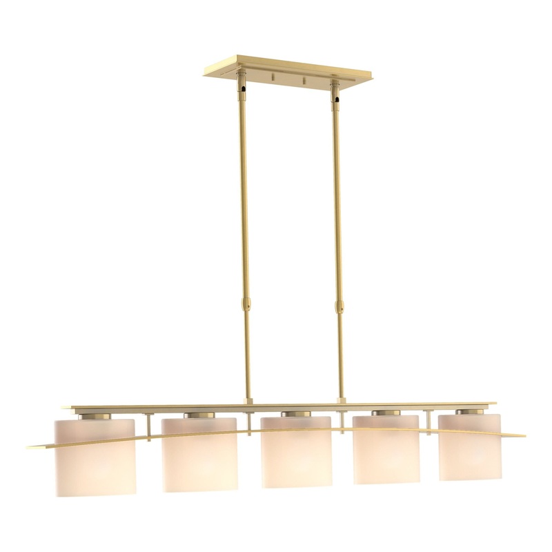 Arc Ellipse 5-Light Pendant Modern Brass