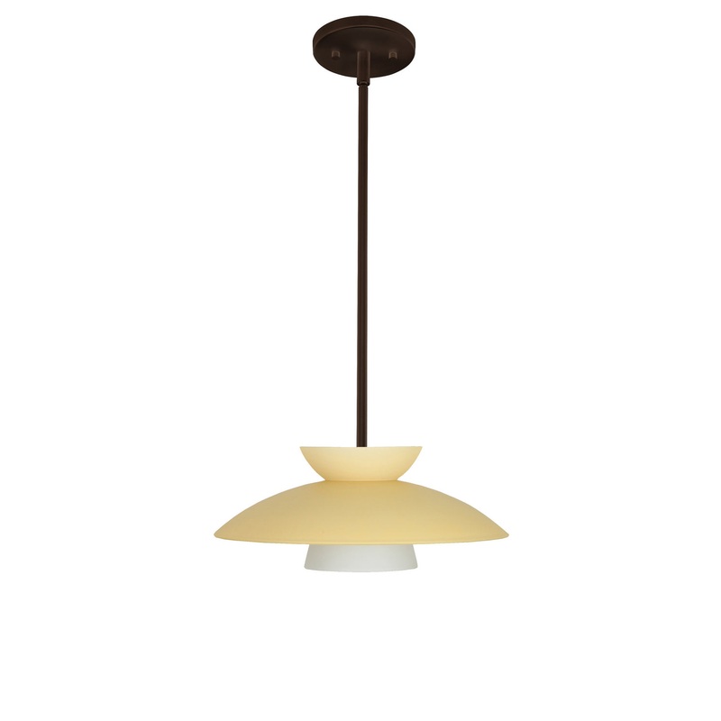 Besa 1TT-451397-LED-BR Trilo One Light Pendant Bronze