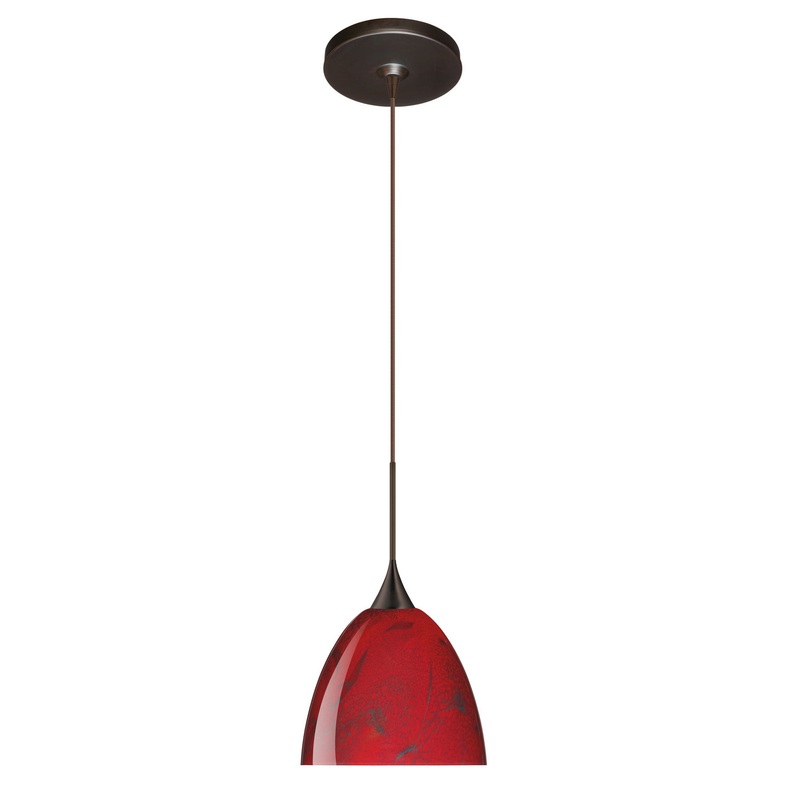 Besa 1XP-7570MA-BR Sasha One Light Pendant Bronze (Discontinued)