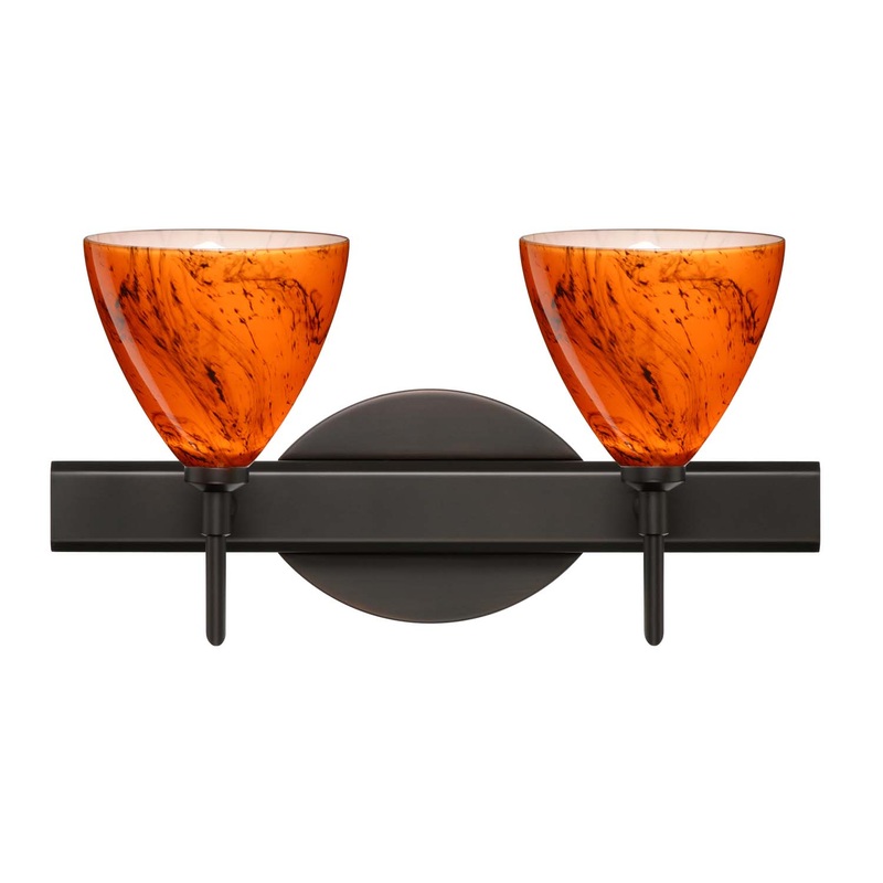 Besa 2SW-1779HB-BR Mia Two Light Wall Sconce Bronze