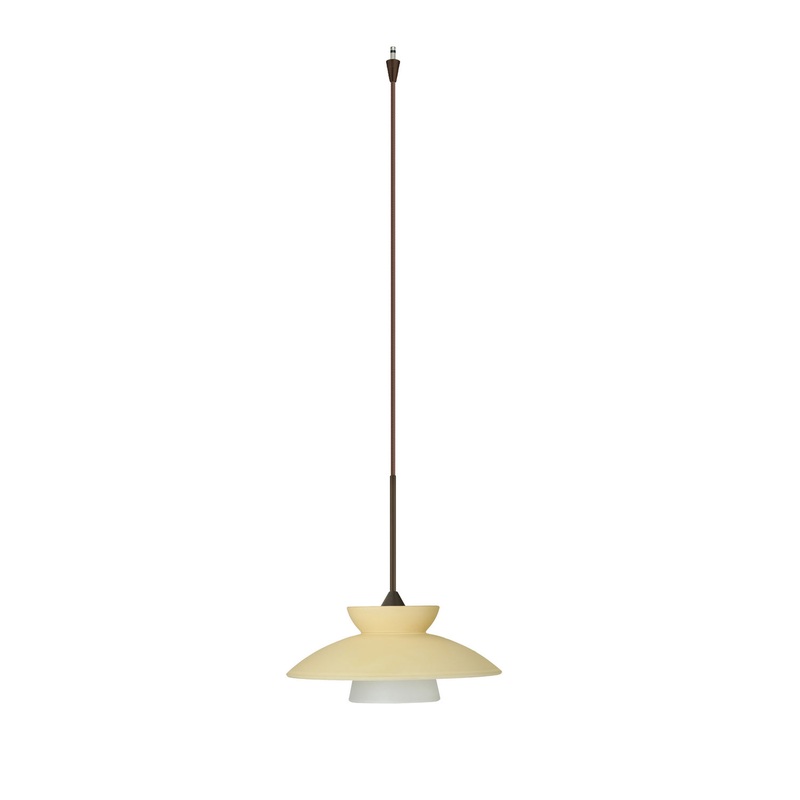 Besa XP-271897-BR Trilo One Light Pendant Bronze