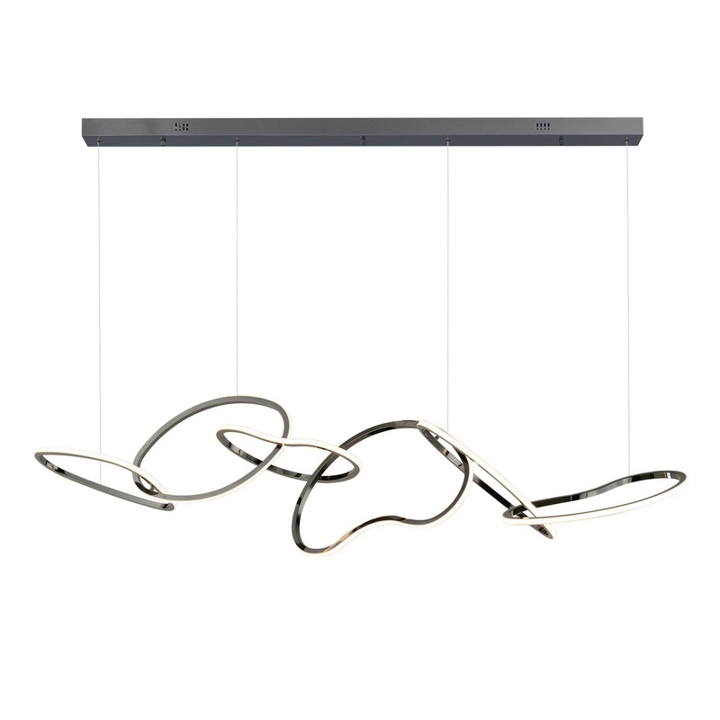 ET2 E24618-BC Unity LED Linear Pendant Black Chrome