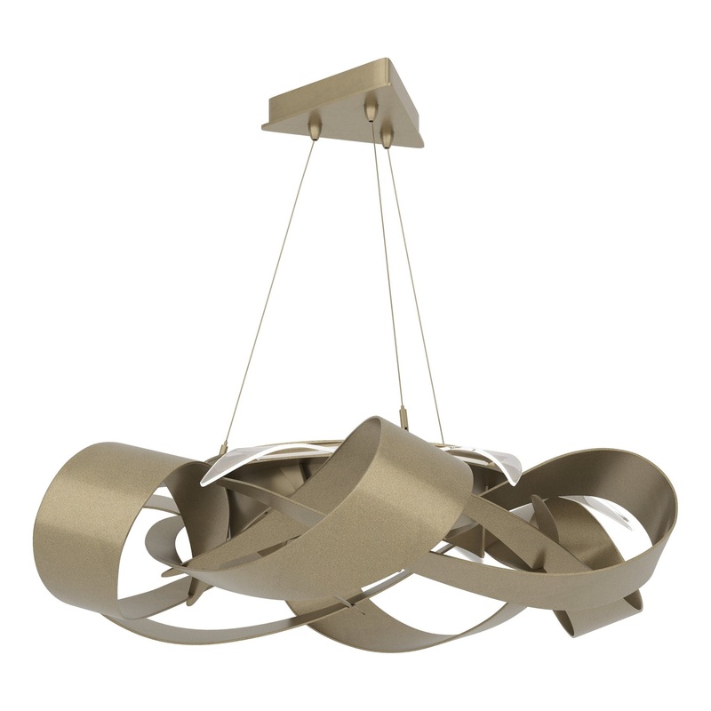 Flux Large LED Pendant Soft Gold