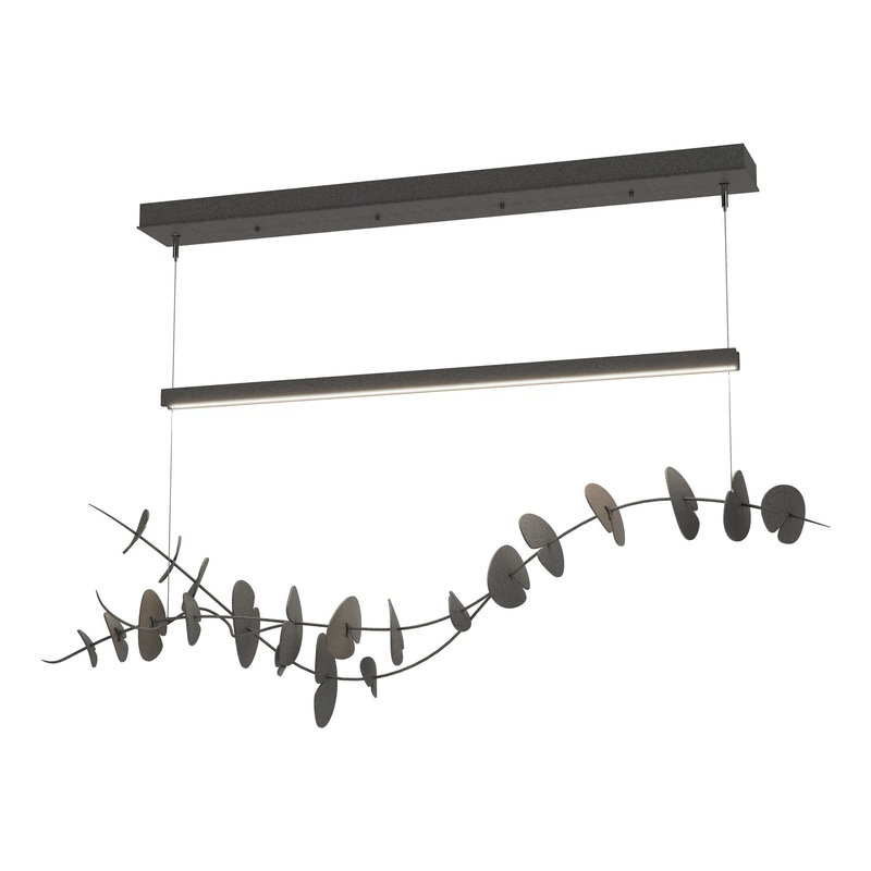 Lily LED Pendant Natural Iron Dark Smoke
