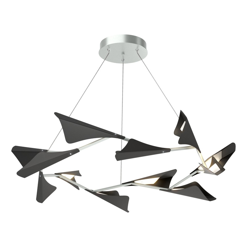 Plume 12-Light LED Pendant Vintage Platinum Black