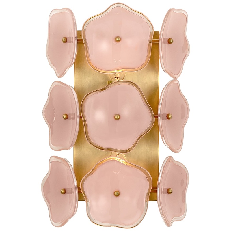Two Light Wall Sconce from the Leighton Collection in Soft Brass Finish by Visual Comfort Signature