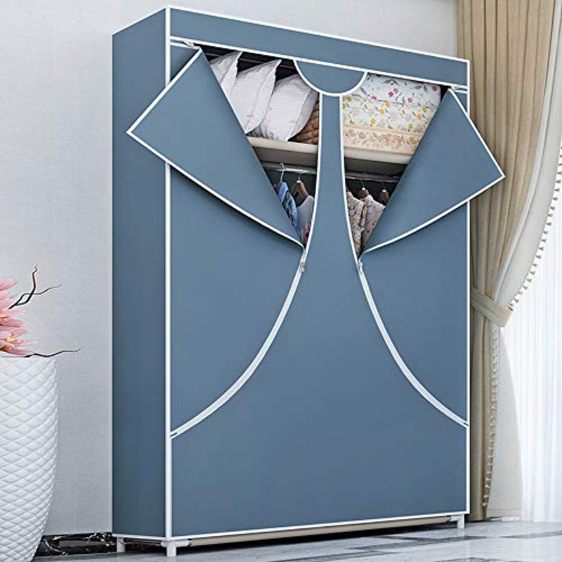wardrobe Armadio in Stoffa, Armadio per Il Noleggio della Casa, Palo per Appendere Dormitorio, Portante Forte